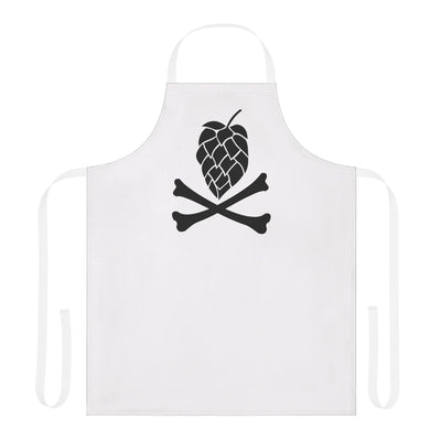 Hop and Crossbones Brewing Apron in White