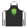 Stained Glass Hop Cone Brewing Apron in Black