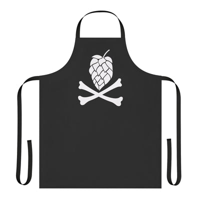 Hop and Crossbones Brewing Apron in Black