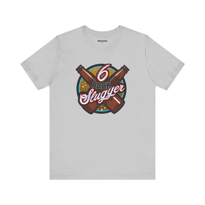 6 Pack Slugger t-shirt in soft cotton, perfect for casual wear.