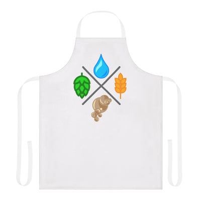 Brewing Elements Apron in White