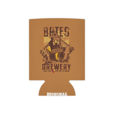 The bottom of the Bates Brewery Can Cooler, showing the neatly finished base and smooth neoprene construction.