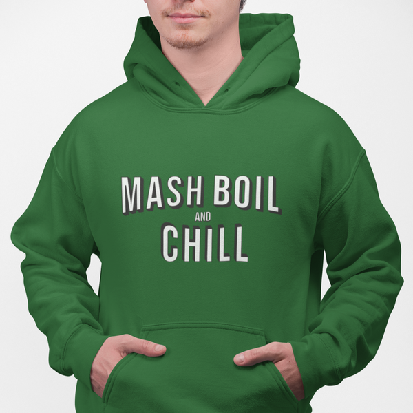 Mash Boil Chill Homebrew Craft Beer Pullover Hoodie BrewSwag