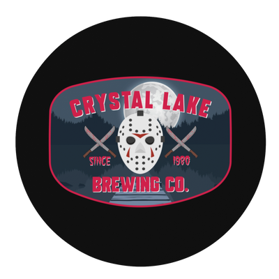 Crystal Lake Brewing Company Round Beer Coaster