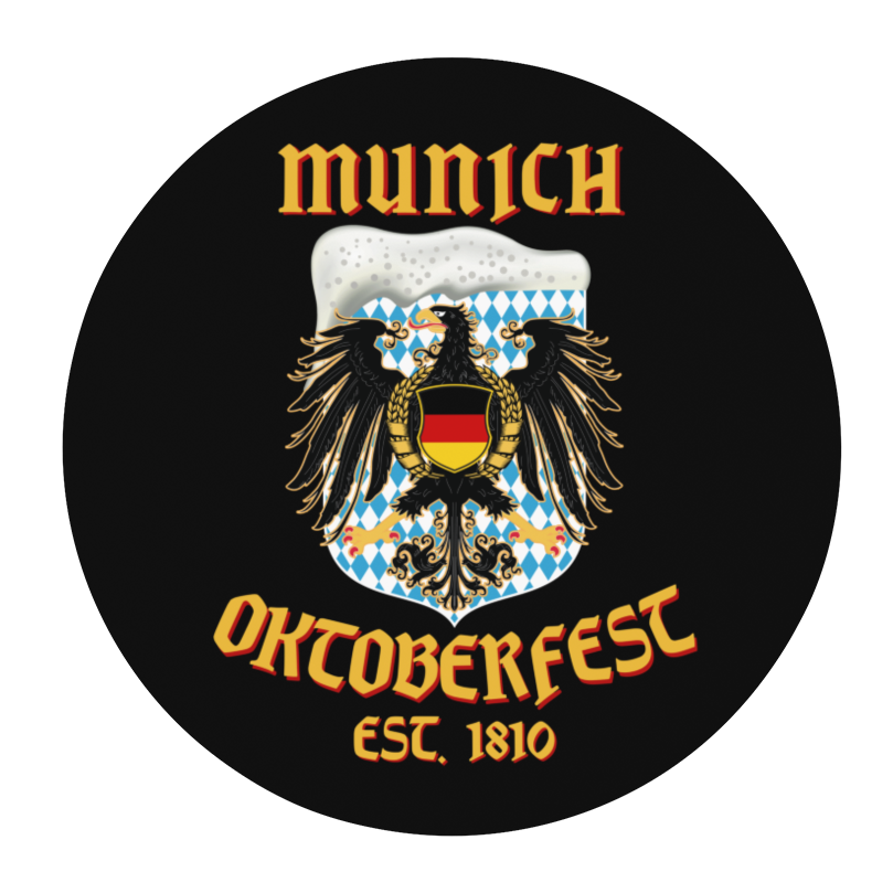 Munich Oktoberfest Eagle Round Beer Coaster