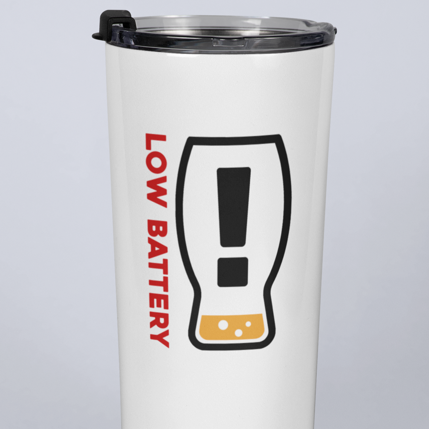 Low Battery - Need A Refill Beer 20oz Travel Mug - BrewSwag